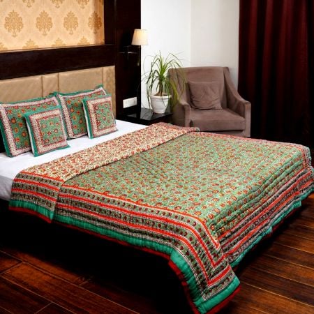 Green Harmony Reversible Quilt